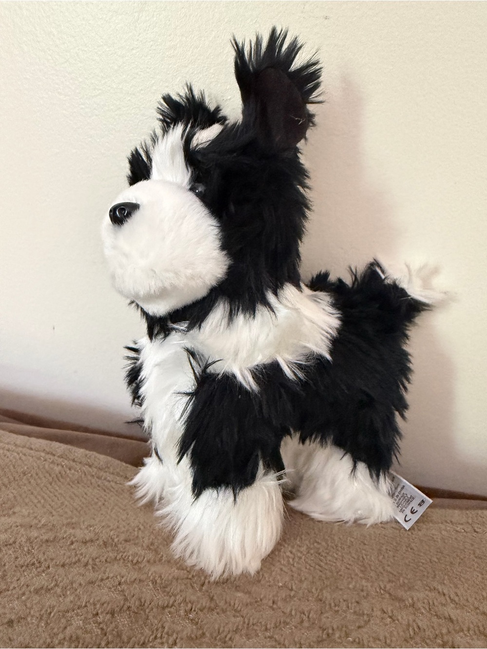 American Girl Rembrandt Black & White border collie Plush Dog